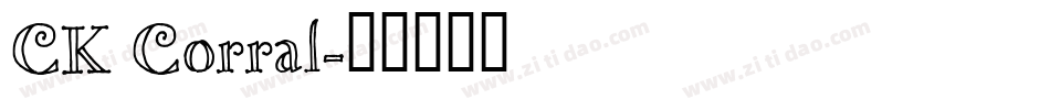 CK Corral字体转换